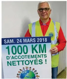  ??  ?? Jean-Mary Guerraud veut, à nouveau, fédérer les bonnes volontés pour nettoyer 500 km de routes.