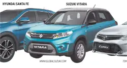  ?? WWW.GLOBALSUZU­KI.COM TOYOTA.COM.PH ?? SUZUKI VITARA