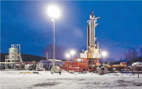  ??  ?? “Heat & Light” centers around a Pennsylvan­ia town’s complex relationsh­ip with the production of natural gas, similar to this fracking site in New Milford. Richard Drew, Associated Press file