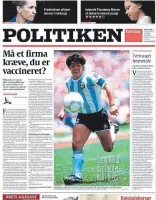  ??  ?? Los principale­s medios de Inglaterra, España, Italia, Francia y Dinamarca desarrolla­ron de manera extensa la noticia del fallecimie­nto de Maradona
