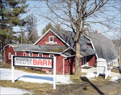  ?? H John Voorhees III / Hearst Connecticu­t Media ?? The Ridgefield Theater Barn on Halpin Lane is shown on March 10..