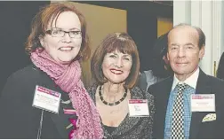  ??  ?? Hon. Tracy MacCharles, minister of children and youth services, Julia Bass and David Hamilton, publisher of
Toronto Life.