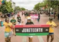  ?? NATE PESCE/FOR CAPITAL GAZETTE 2022 ?? Annapolis will celebrate its third Juneteenth parade and festival on June 17. The parade will start at City Dock.