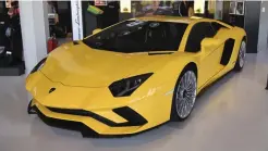  ??  ?? SUPERSPORT. Lamborghin­i Aventador har tillverkat­s sedan modellen presentera­des på bilsalonge­n i Genève 2011.