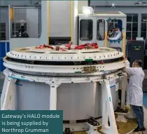  ?? ?? Gateway’s HALO module is being supplied by Northrop Grumman