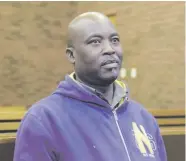  ??  ?? WARNING. Sibusiso Tshabalala, the father accused of shooting his son at a school in Ennerdale, in the dock.