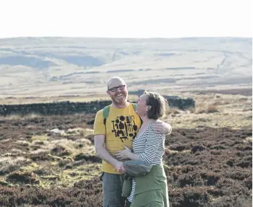  ?? ?? Angie and Andrew Mossman of Daisy Bank Camp, Hebden Bridge.