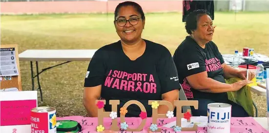  ?? ?? This year, Fiji Cancer Society completed its Community Palliative Care Program to 66 community health workers and 14 zone nurses in the Central division