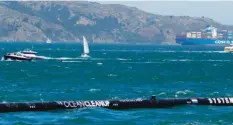  ?? Foto: Barbara Munker ?? „Ocean Cleanup“war von der Bucht von San Francisco aus (Foto) auf den Pazifik gestartet.