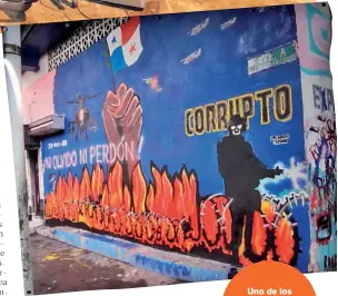 ??  ?? Uno de los murales en El Chorrillo que El Kolectivo ha pintado.
