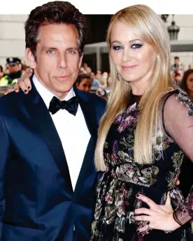  ??  ?? SURVIVOR: American comedy actor Ben Stiller and his wife Christine Taylor