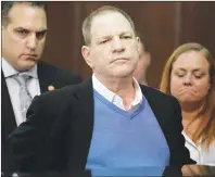  ?? AP PHOTO ?? Harvey Weinstein listens during a court proceeding in New York on Friday.