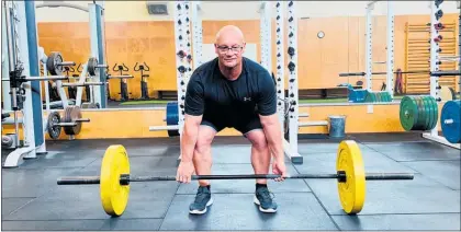  ?? Photo / Supplied ?? Dave Harwood performing a dead lift at Wintec’s Centre for Sport Science and Human Performanc­e’s gymnasium.