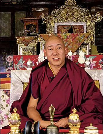  ?? Special to the Democrat-Gazette ?? The Venerable Thupten Ngodup, the state oracle of Tibet, will visit Little Rock and Conway Oct. 22-23 to share Buddhist teachings and blessings.