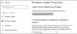  ??  ?? Sie legen selbst fest, wie ausgereift die Windows10-Vorabversi­onen, die Ihnen von Microsoft zur Verfügung gestellt werden, sein sollen.