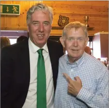  ??  ?? FAI CEO John Delaney with former New Ross Standard photograph­er Paddy Delaney.