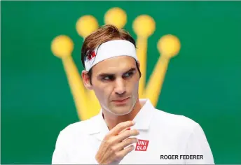  ??  ?? ROGER FEDERER