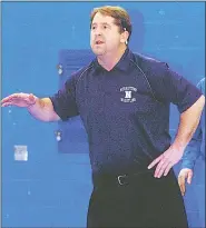  ?? MEDIANEWS GROUP FILE ?? Mark Harner coaches Norristown during a meet Jan. 27, 2010. After 16seasons with the Eagles, Harner was recently named the new head coach at Methacton.