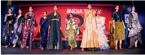  ?? SUBIR HALDER ?? DESIGN ELEMENT The ‘Fashion Meets Art’ fashion show following the India Today art awards