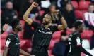  ?? Zac Goodwin/PA ?? Michael Ihiekwe scored at both ends for Rotherham at the Stadium of Light. Photograph: