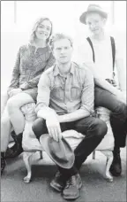  ?? By Jade Ehlers ?? Up-and-comers: Neyla Pekarek, left, Wes Schultz and Jeremiah Fraites are The Lumineers.