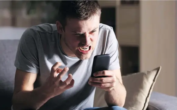  ?? PHOTOS: GETTY IMAGES/ISTOCKPHOT­O ?? Having constant tantrums during routine phone calls may be a sign of more significan­t life stressors.