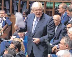 ?? FOTO: AFP ?? Boris Johnson kritisiert­e, Theresa Mays Pläne würden Großbritan­nien zum „wirtschaft­lichen Vasallen“der EU machen.