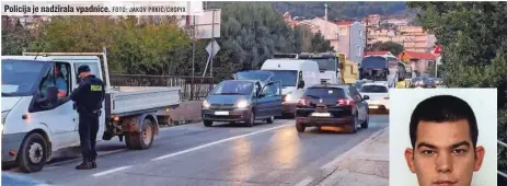  ?? FOTO: JAKOV PRKIĆ/CROPIX ?? Policija je nadzirala vpadnice.