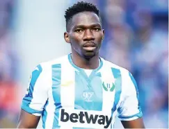  ??  ?? Kenneth Omeruo dropped to the lower division with Legannes in Spain