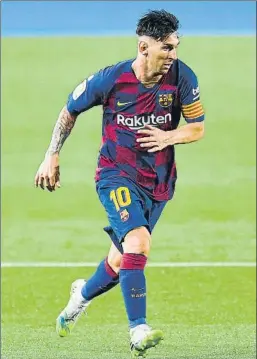  ?? FOTO: GETTYA ?? Leo Messi tiene contrato con el FC Barcelona hasta el 30 de junio de 2021