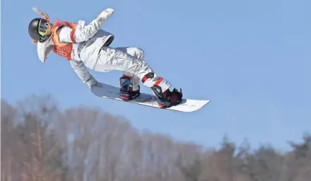  ?? KYLE TERADA/USA TODAY SPORTS ?? Chloe Kim of the United States scored 93.75 to win the halfpipe final. “I knew that I did put down a really good first run,” Kim said, “but I was also like, ‘I can do better than that. I can one up myself.’”