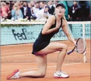  ?? Michel Euler/associated Press ?? 2012 French Open champ Maria Sharapova had shoulder surgery in 2008 and slowly worked back to the top. “It’s been such a journey for me to get to this stage,” she said.