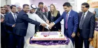  ??  ?? Dr Shamsheer Vayalil inaugurate­s state-of-the-art facility of Keita Catering in Dubai Investment Park.