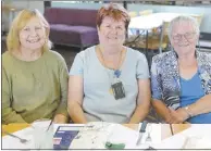  ??  ?? Joanne Herbert, Genelle Reid and Marlene Spittles