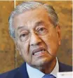  ??  ?? Tun Dr Mahathir Mohamad