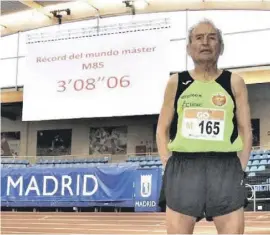  ?? Foto: Atletismo Madrid ?? Manuel Alonso feierte im März zwei Rekorde.