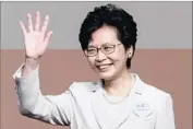  ?? Anthony Wallace AFP/Getty Images ?? CARRIE LAM, Hong Kong’s first female chief executive. Some activists called her election a “scam.”