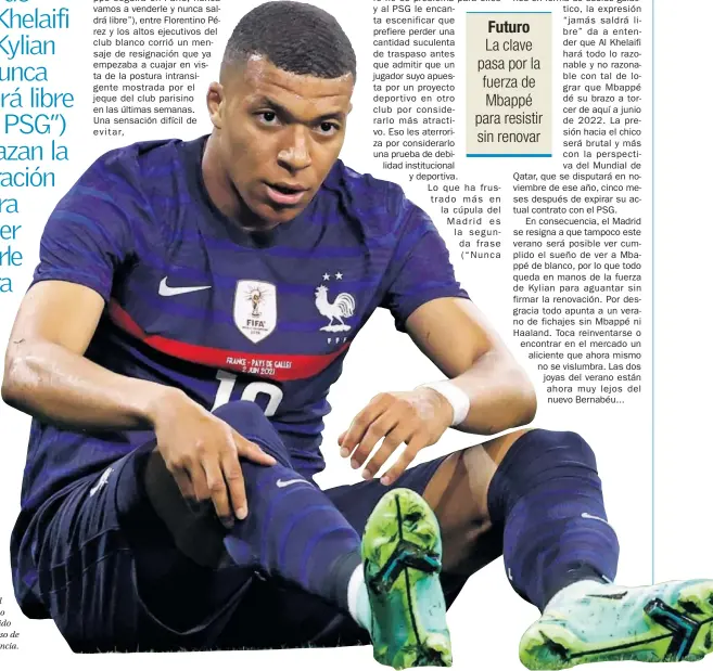  ??  ?? Mbappé, en el último partido amistoso de Francia.