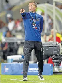  ?? Picture: GALLO IMAGES/SYDNEY SESHIBEDI ?? ON RIGHT PATH: Orlando Pirates coach Milutin ‘Micho’ Sredojevic says he is happy to see his side collecting points.