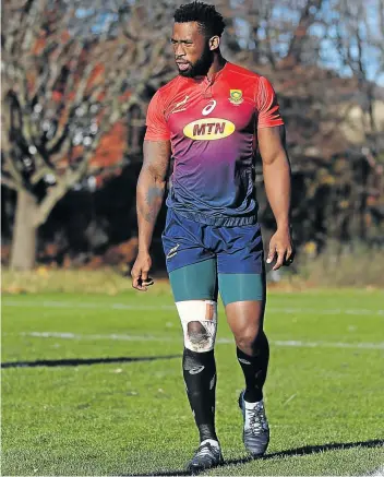  ?? Picture: GALLO IMAGES/STEVE HAAG ?? STRESSFUL TIME: Springbok captain Siya Kolisi nearly missed the Laureus World Sports Awards show in Monaco last Monday due to late flights and missing luggage.