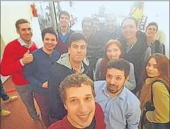  ?? INSTAGRAM ?? JOVENES. Yamil Santoro, junto a los fundadores del nuevo partido.