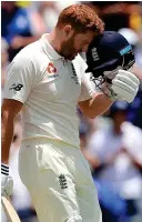  ??  ?? Spontaneou­s: Bairstow says gesture was light-hearted