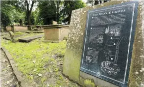  ??  ?? LAST REST Like Emily’s novel, we end with a graveyard, in this case the guide to the Haworth churchyard.