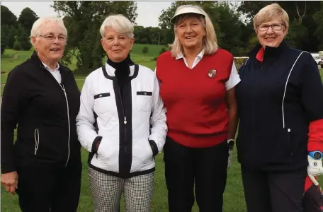  ??  ?? Mena Ball and Paul Leggett hosted the Presidents day 2017 at Bellewstow­n GC. Well done to Mena Ball and Neil Kearney who won the Ladies and Men’s Presidents day with a net 73 and 68. Also thank you to the members as they sponsored a bench on the 10th...