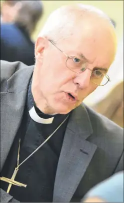 ??  ?? Archbishop Justin Welby
