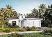  ??  ?? The Residences at Banyan Cay offer five beautiful one- and two-story homes with 15 design styles.