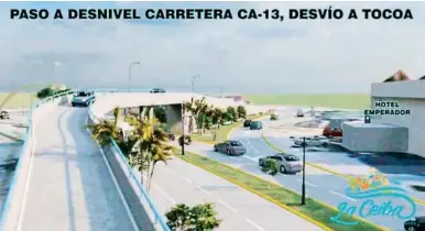  ?? ?? DESARROLLO. Uno de los puentes a desnivel que se construirá en la entrada a colonia Suyapa.