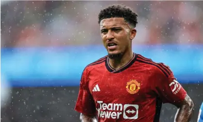  ?? Photograph: Evan Treacy/Inpho/Shuttersto­ck ?? Manchester United said: ‘Jadon Sancho will remain on a personal training programme … pending resolution of a squad discipline issue.’