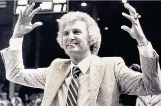  ?? Staff file photo ?? Spurs coach Stan Albeck, shown in 1983, led the team to the Western Conference finals, where it lost to the Lakers, and was inducted into the San Antonio Sports Hall of Fame in 2014.