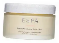  ??  ?? ESPA Deeply Nourishing Body Cream £50 Gary says, “It’s good to feel fabulous from tip to toe with a makeover and this cream is a real confidence booster.”